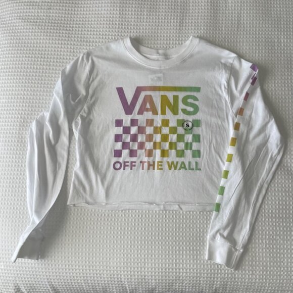 VANS Lock Box Long Sleeve Cropped T-Shirt - Picture 4 of 7